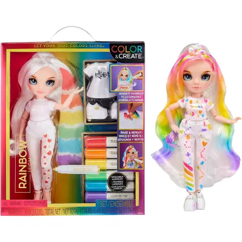 Rainbow High Color & Create Fashion Doll Blue Eyes