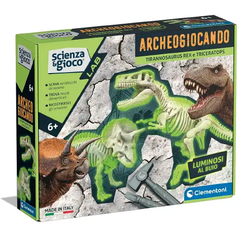 Science & Play Archaeogaming T-rex and Triceratops