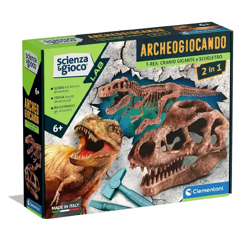 Science & Play Dig Kit Giant Skull+T-rex Skeleton