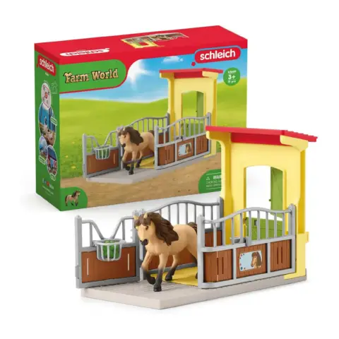Schleich Pony Box with Icelandic Stallion
