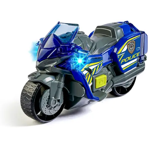 Dickie Toys City Heroes Motorcycle Police cm. 15 with lights and sounds