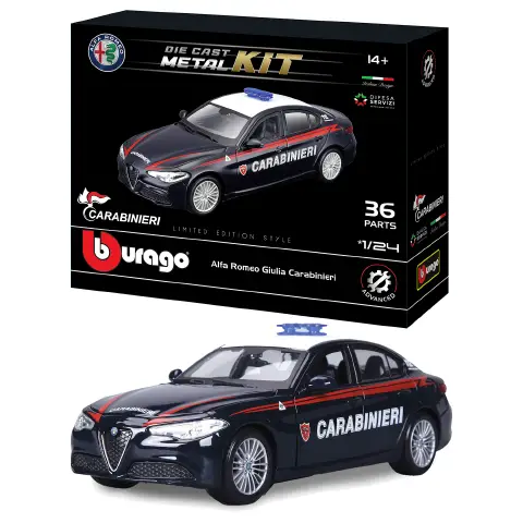 Car 1:24 Model Kit Giulia Carabinieri