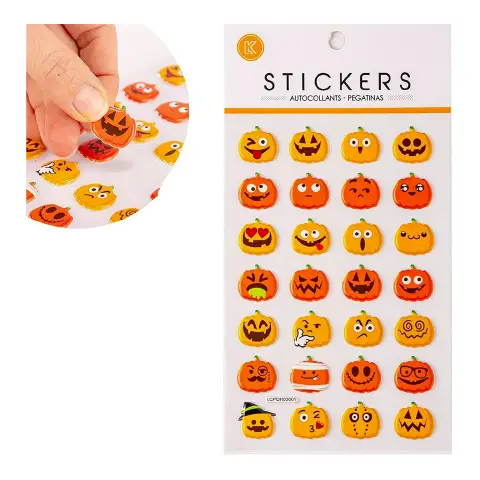 Folder Embossed Stickers In Envelope