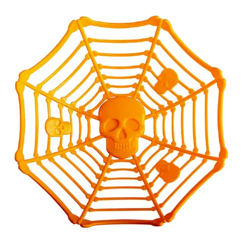 Orange Basket With Skull 26cm
