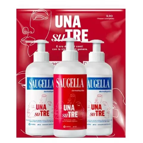 Saugella 1 Out of 3 Bundle Saugella Dermoliquid 3 X 200 ml