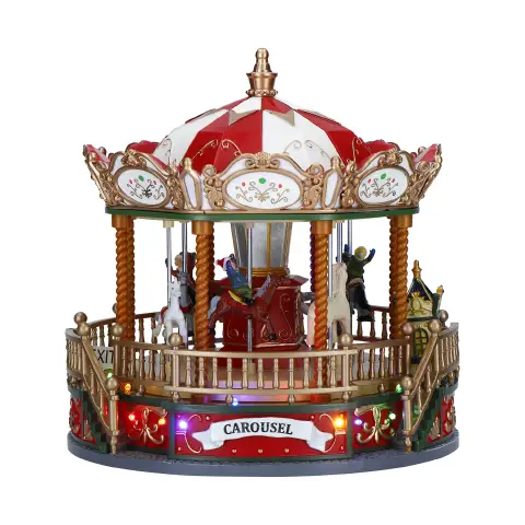 Animated Carousel with Adapter: 22 cm, LED Multicolor