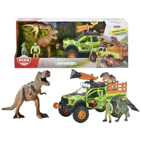 Dickie Toys Dino Hunter cm. 25 3 dino with character