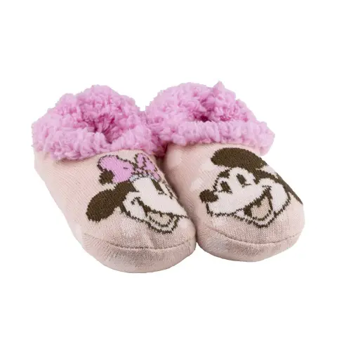 Minnie Sock Slippers T25/27 Pink