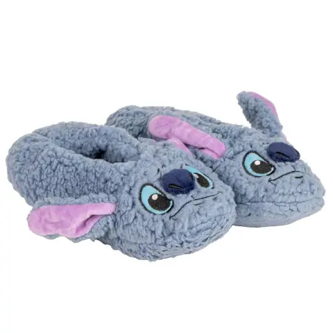 Stitch Slippers with Application T32/35 Blue