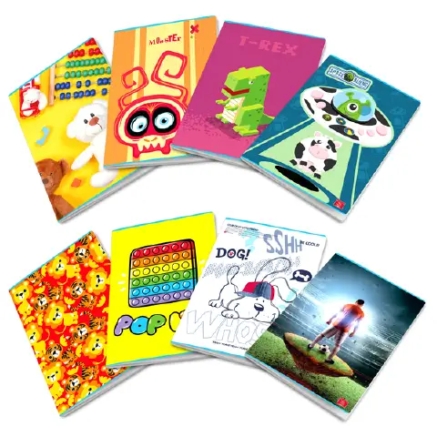 Quaderno Maxi per Bambini: Assortimento, 80 g, Rigatura B per Terza Elementare - confezione 10 pz