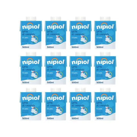 Nipiol Stage 12-36 Growth Milk 500 ml - 12-pack