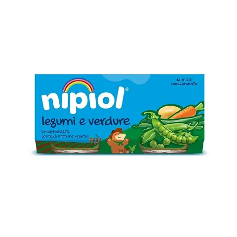 Nipiol Homogenized Legumes and Vegetables gr. 80x2
