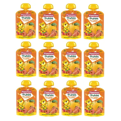 Plasmon I Fruttini Mela Fragola e Lampone  gr. 130