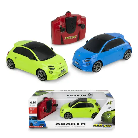 Auto Radiocomandata Fiat Abarth 500E 1:24 - Frequenza 2.4 GHz