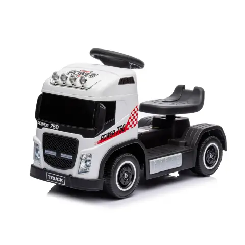 6V Electric Children's Truck with Lights and Sounds, White