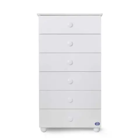 Chest Of Drawers With 6 Drawers Eco White By Pali