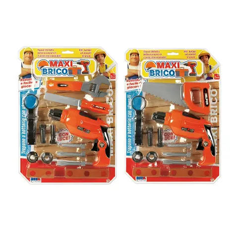 Set Trapano a Batteria Maxi Brico con Accessori