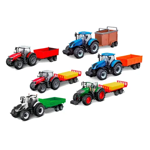 10cm Tractor with Trailer - Assorted Model