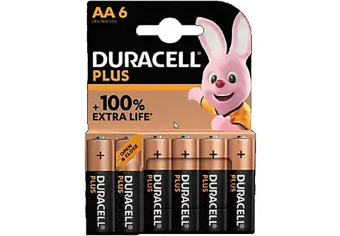 Pile Duracell Plus 1000 AA (Pz. 6)