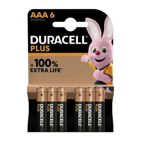 Pile Duracell Plus 1000 AAA (Pz. 6)