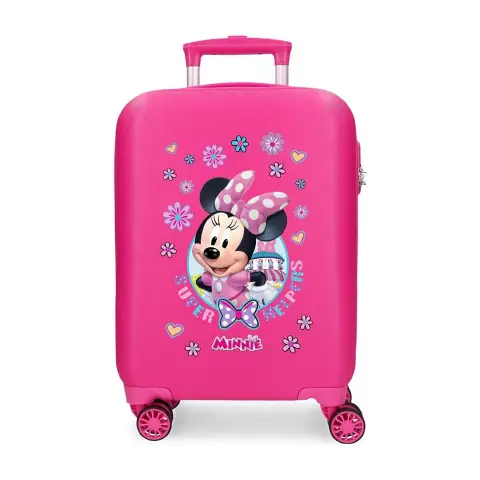 Minnie Super Helpers Trolley Abs 50cm 4 Wheels Fuchsia