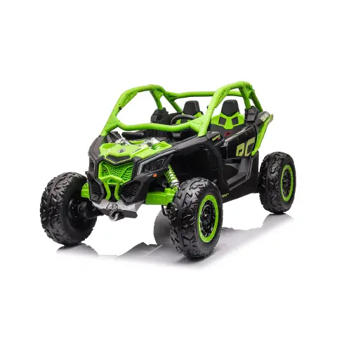 Can-Am Maverick two-seater electric car with 2.4 Ghz remote control Green