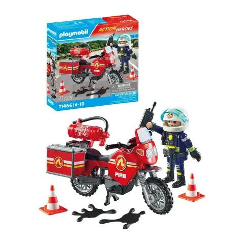 Playmobil Action Heroes Firefighter Motorcycle