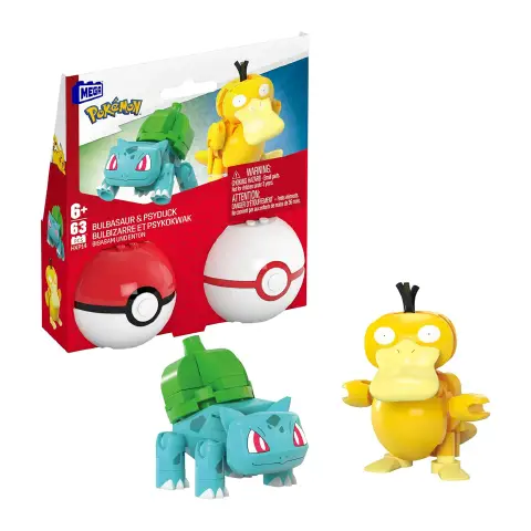 MEGA Pokémon - Poké Balls Set With Bulbasaur And Psyduck