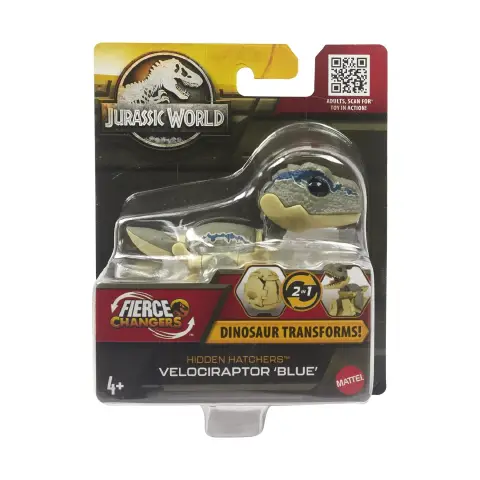 Jurassic World Fierce Changers Unfold And Discover Velociraptor HLP01