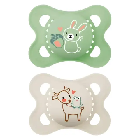 Soother Original Silicone Circular PP 2 Pieces, 2-6 Months Neutral