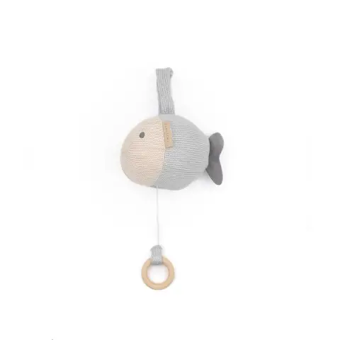 Knitted Carillon Fish Blue Bamboom