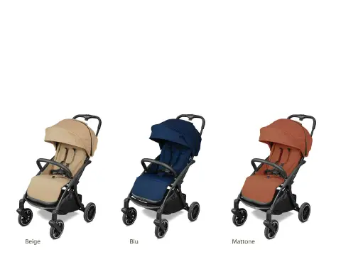 Wizard-e Stroller Beige Frame Black