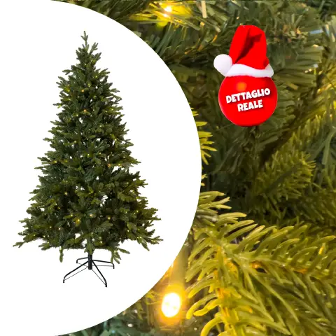 Covent Garden Christmas tree with 330 microLeds - Height 210 cm.
