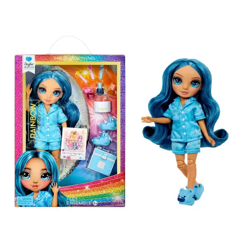 Junior High PJ Party Fashion Doll- Skyler (Blue)