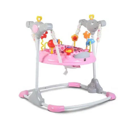 Jumper Stazionario Regolabile Vista con Luci e Suoni, Rosa