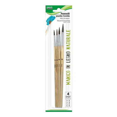 Pure bristle round brushes