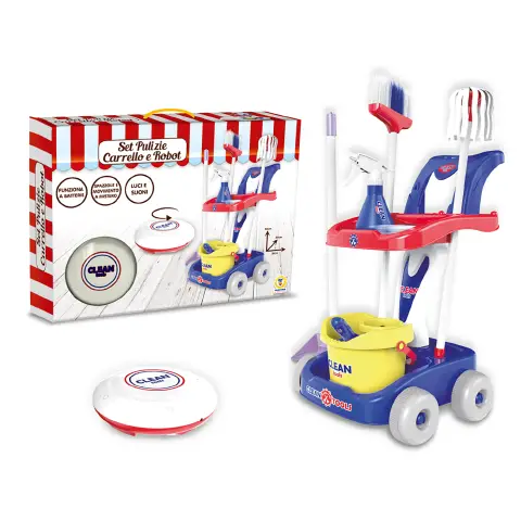 Cleaning Trolley With Robot And Accessories