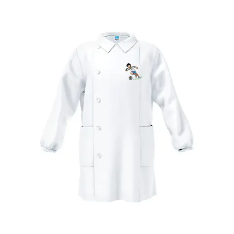 Baby Apron Kindergarten 4043 White 2 Years