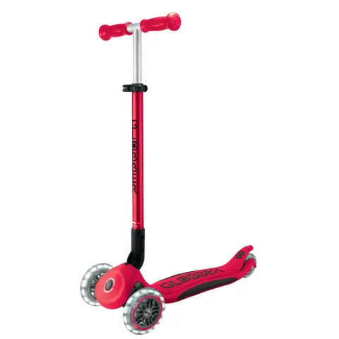Globber - Primo Foldable Plus Lights Red And Black Scooter