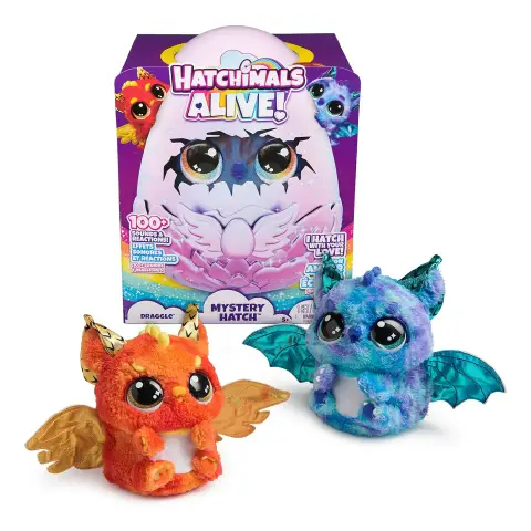 Hatchimals Alive Magico Uovo in versione Draggle (Fire o Water)