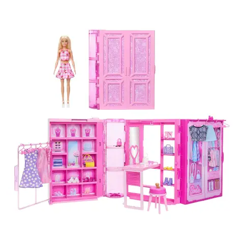 Barbie Armadio dei Sogni con Bambola e 25 Accessori
