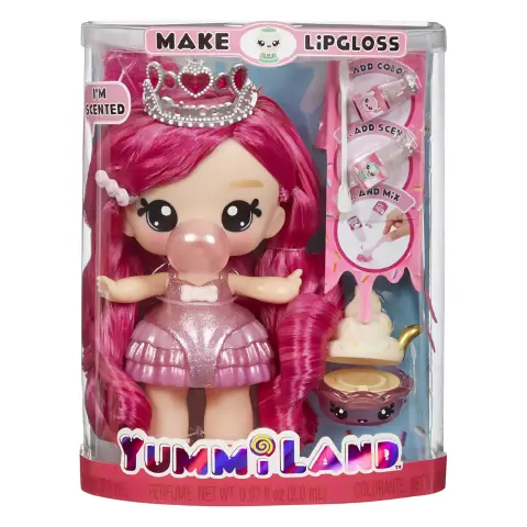 Yummiland Large Doll + Lipgloss Pet- Bianca Bubblegum