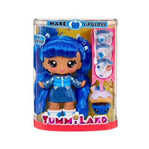 Yummiland Large Doll + Lipgloss Pet- Rory Blueberry