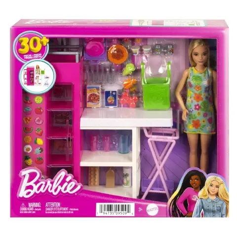 Barbie Pantry of Dreams - Playset Kitchen with Doll