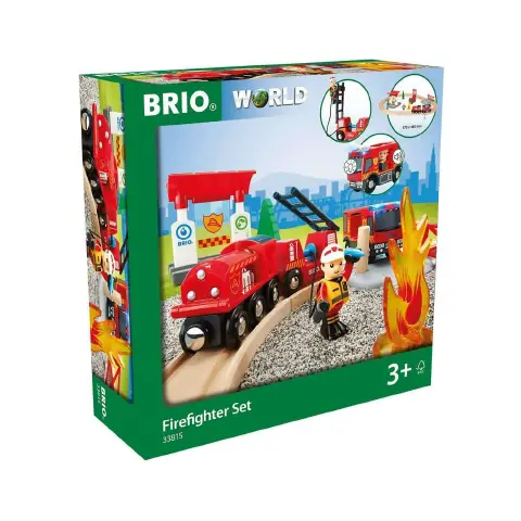 Brio Fire Brigade Railway Set