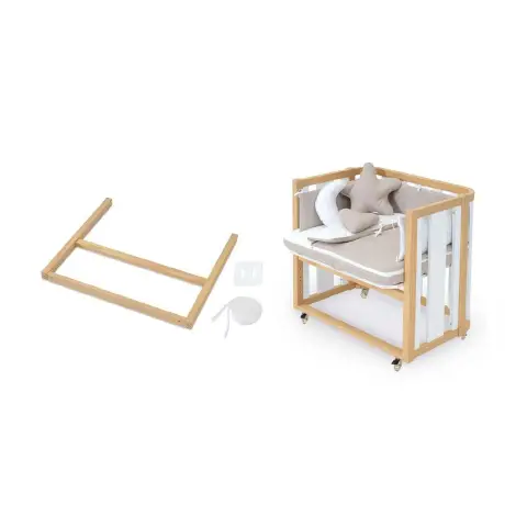 Alondra Ckit Co-sleeping Crib 55x70 Cm Create One/Three Wco304-m5000 Wood/White