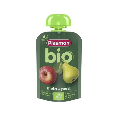 Plasmon Fruit Smoothies - Bio Pouch Apple Pear