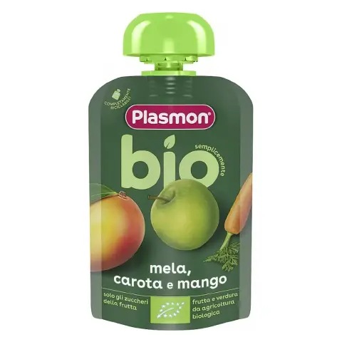 Plasmon Fruit Smoothies - Bio Pouch Apple Carrot And Mango