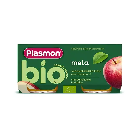 Plasmon Homogenized Fruit - Bio Apple 2x80 Gr.