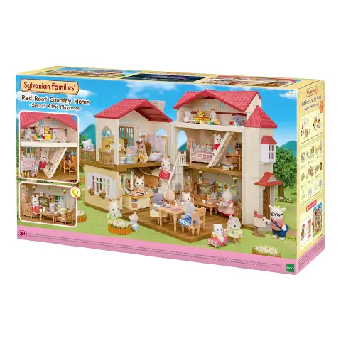 Big House With Lights And Attic Sylvanian Families